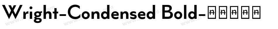 Wright-Condensed Bold字体转换